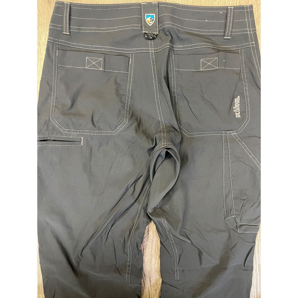 Kuhl Men's Cargo Pants in Black with Contrast Stitching